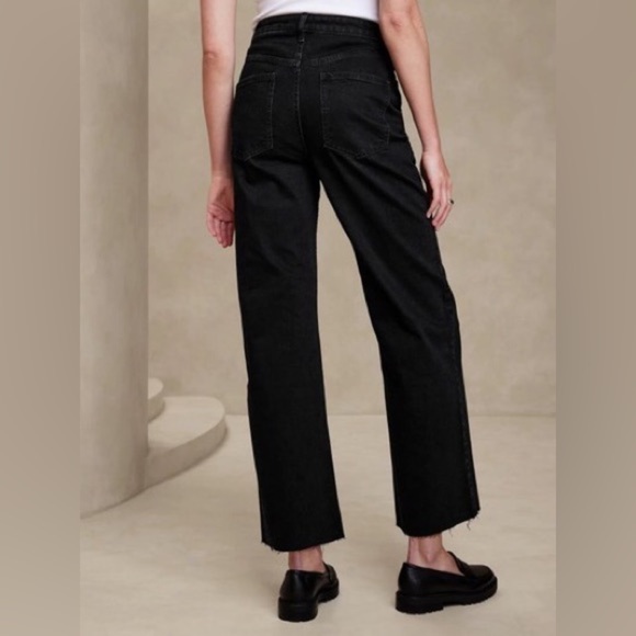 NWT! Banana Republic Black Super High-Rise Wide-Leg Jean - Multiple Sizes🔹 - Picture 2 of 6